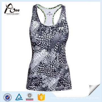 Sportswear OEM Dry Fit Womens Printed Running Singlets